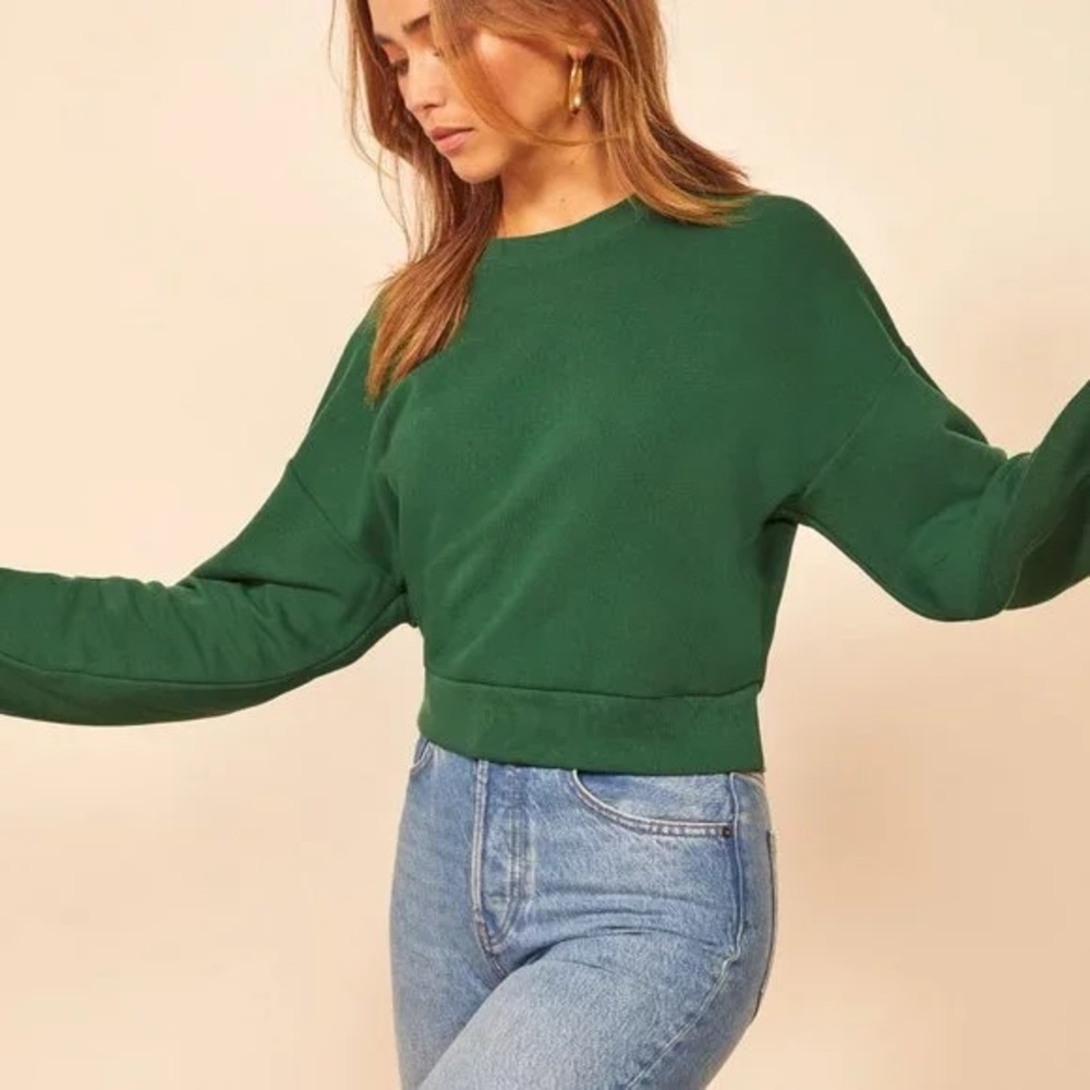 Reformation Hunter Green Classic Rio Sweatshirt